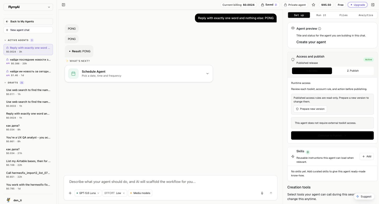 The Access step: review each toolkit and account rule before publishing